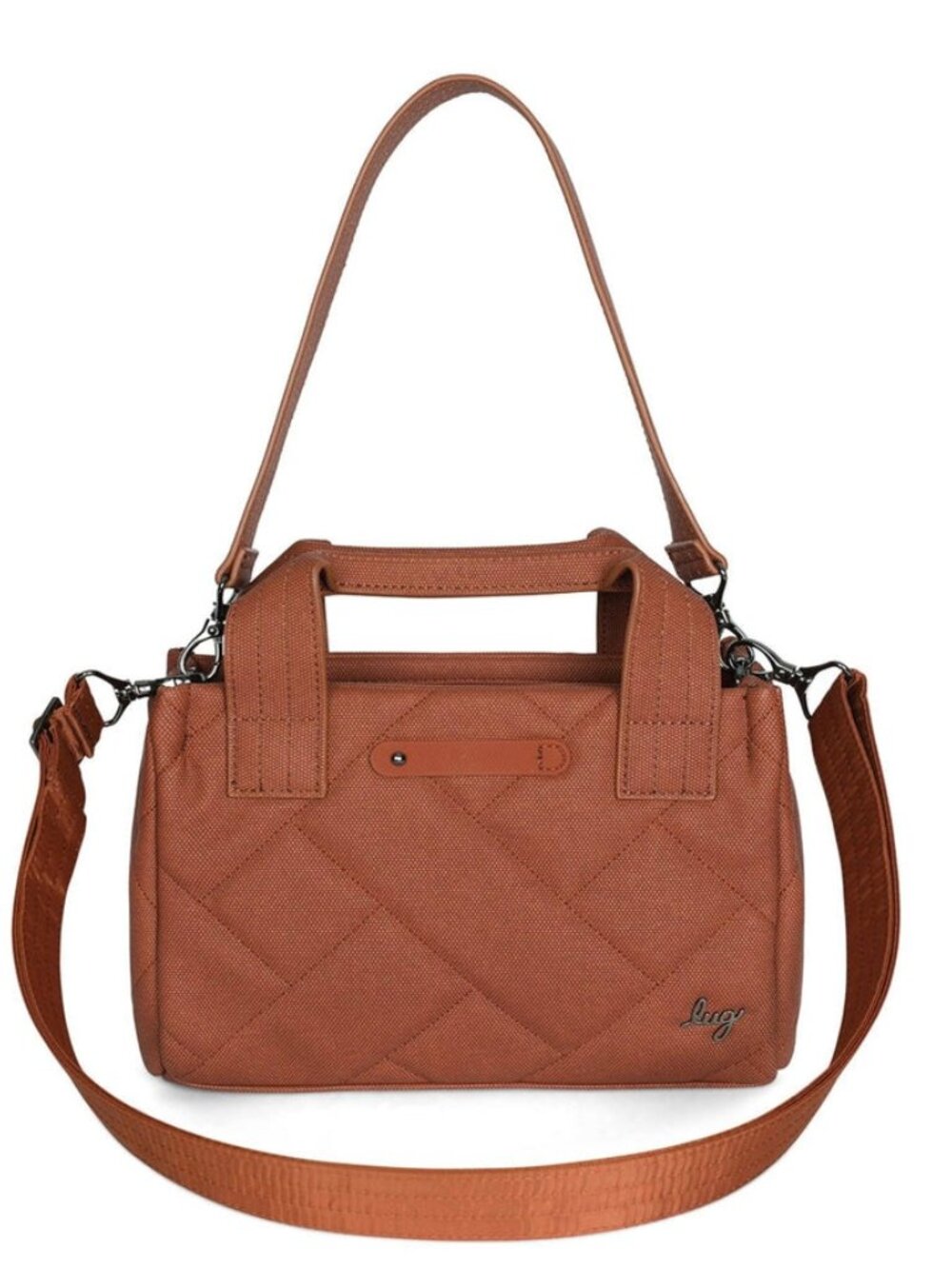 LUG - Jitterbug Matte Luxe VL Crossbody Bag in Copper Brown